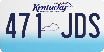 KY license plate 471JDS