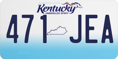 KY license plate 471JEA