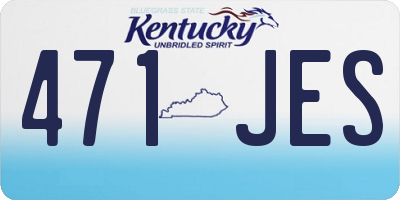 KY license plate 471JES