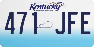 KY license plate 471JFE