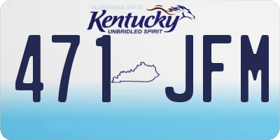 KY license plate 471JFM