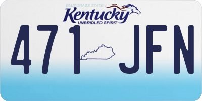 KY license plate 471JFN