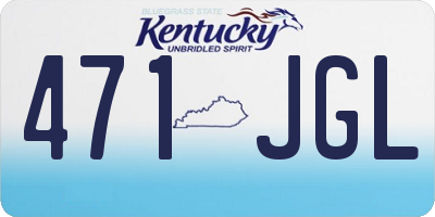 KY license plate 471JGL