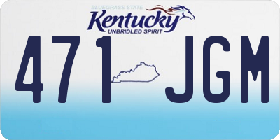 KY license plate 471JGM