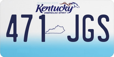 KY license plate 471JGS