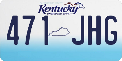 KY license plate 471JHG