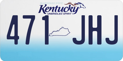 KY license plate 471JHJ
