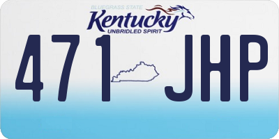 KY license plate 471JHP
