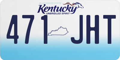 KY license plate 471JHT