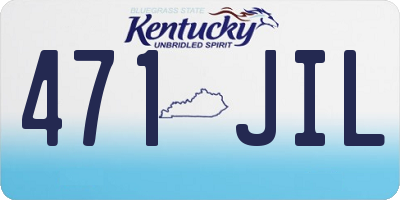 KY license plate 471JIL