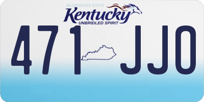 KY license plate 471JJO