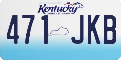 KY license plate 471JKB