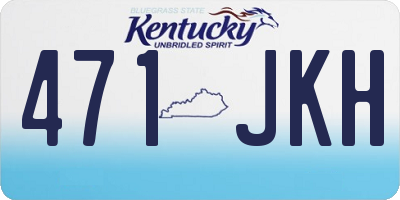 KY license plate 471JKH