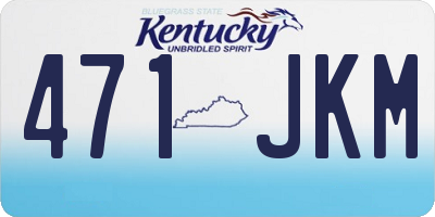 KY license plate 471JKM