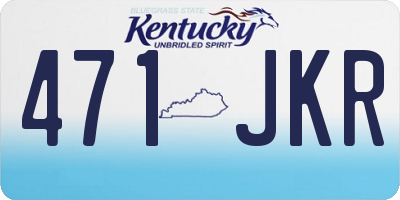 KY license plate 471JKR