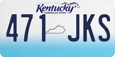 KY license plate 471JKS