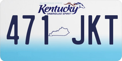 KY license plate 471JKT