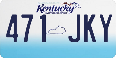KY license plate 471JKY