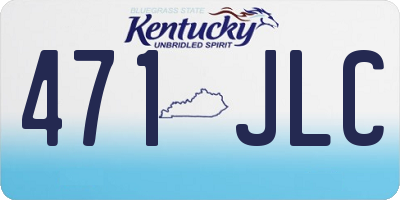 KY license plate 471JLC