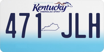 KY license plate 471JLH