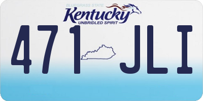 KY license plate 471JLI