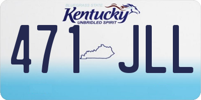 KY license plate 471JLL