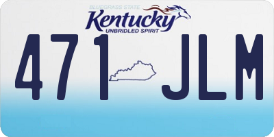 KY license plate 471JLM