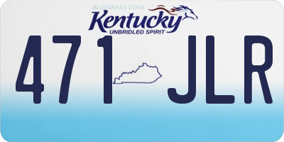 KY license plate 471JLR