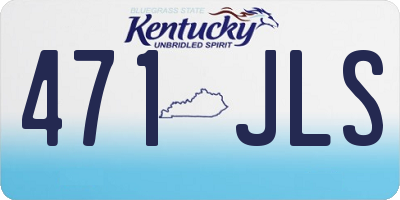 KY license plate 471JLS