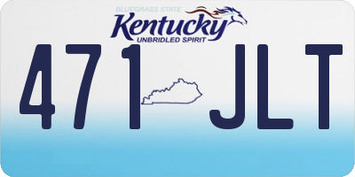 KY license plate 471JLT
