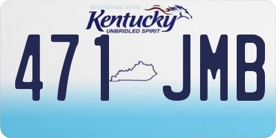KY license plate 471JMB