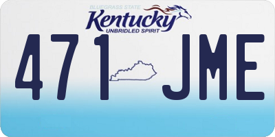 KY license plate 471JME