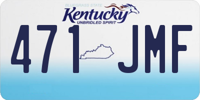 KY license plate 471JMF