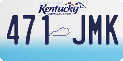 KY license plate 471JMK
