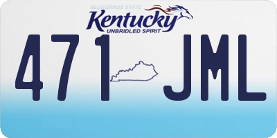 KY license plate 471JML