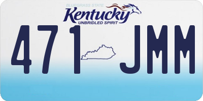 KY license plate 471JMM