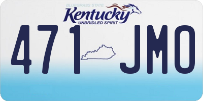 KY license plate 471JMO