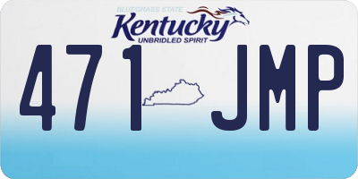 KY license plate 471JMP