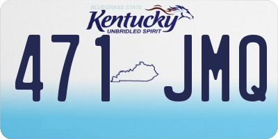 KY license plate 471JMQ