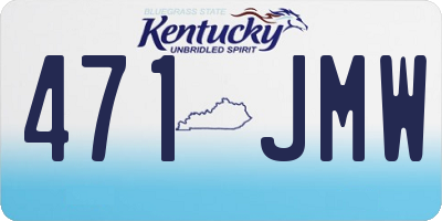 KY license plate 471JMW