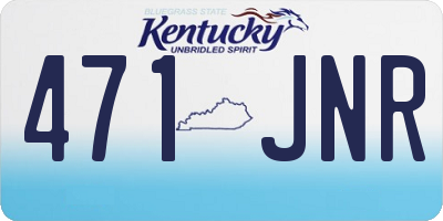 KY license plate 471JNR