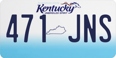 KY license plate 471JNS