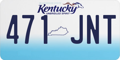 KY license plate 471JNT