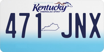 KY license plate 471JNX