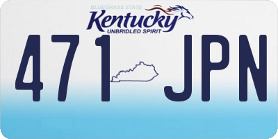 KY license plate 471JPN