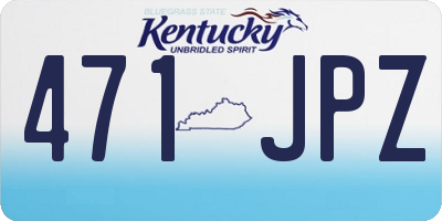 KY license plate 471JPZ