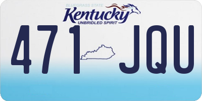 KY license plate 471JQU