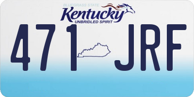 KY license plate 471JRF