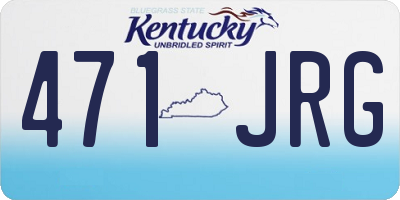 KY license plate 471JRG