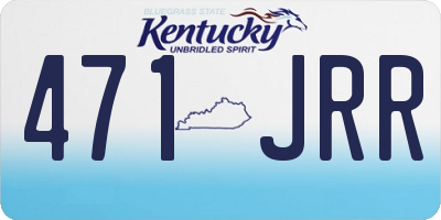 KY license plate 471JRR